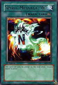 Spirit Message "N" Card Front