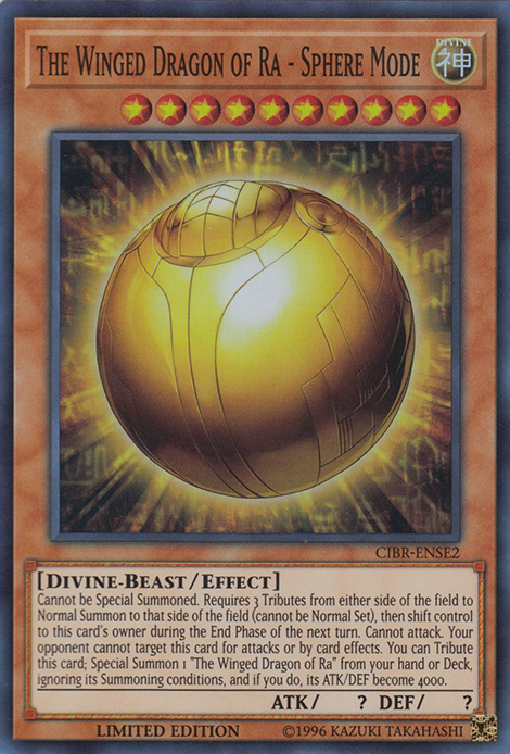 The Winged Dragon of Ra - Sphere Mode Card Front