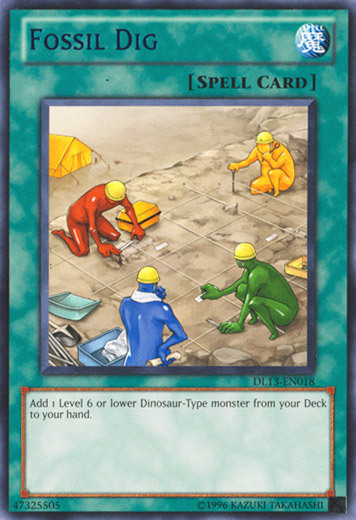 Fossil Dig Card Front