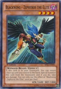 Blackwing - Zephyros the Elite Card Front