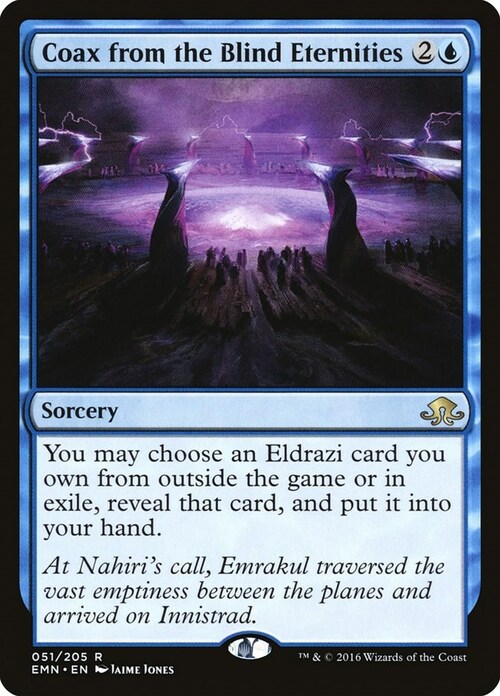 Coax from the Blind Eternities Card Front