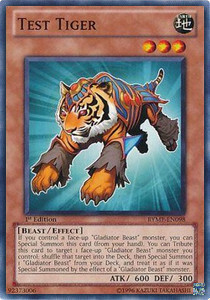 Test Tiger Card Front