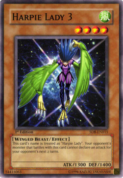 Harpie Lady 3 Card Front