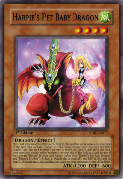 Harpie's Pet Baby Dragon Card Front