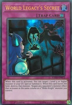 World Legacy's Secret Card Front