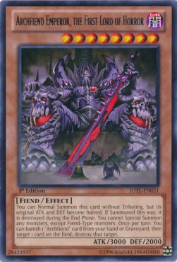 Archfiend Emperor, the First Lord of Horror Card Front