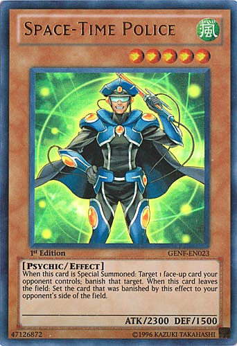 Space-Time Police Card Front