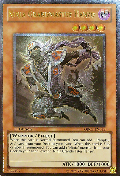 Ninja Grandmaster Hanzo Card Front