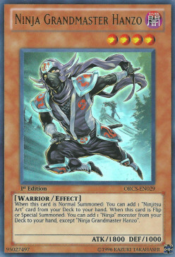 Ninja Grandmaster Hanzo Card Front