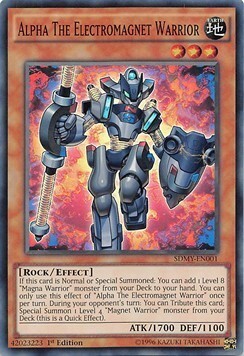 Alpha The Electromagnet Warrior Card Front