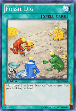 Fossil Dig Card Front