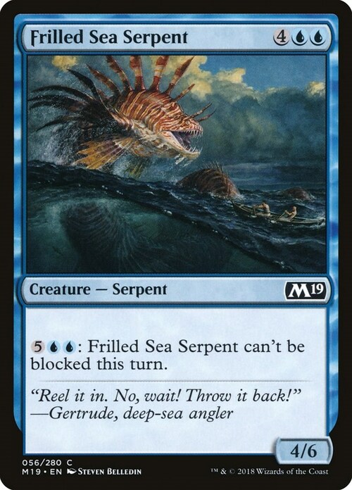 Frilled Sea Serpent Card Front