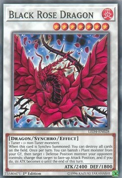 Black Rose Dragon Card Front