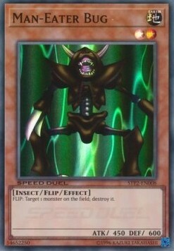 Man-Eater Bug Card Front