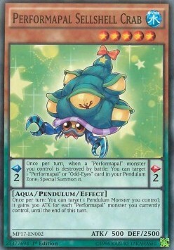 Performapal Sellshell Crab Card Front