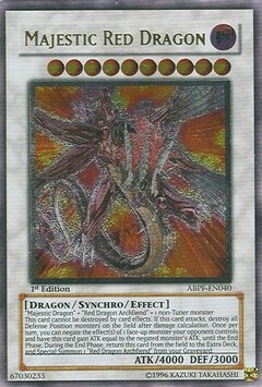 Majestic Red Dragon Card Front