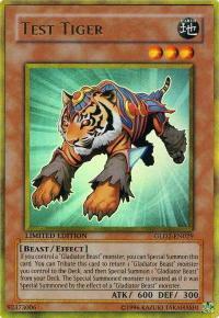 Test Tiger Card Front