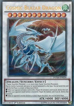 Cosmic Blazar Dragon Card Front