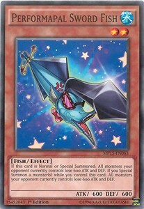 Performapal Sword Fish Card Front