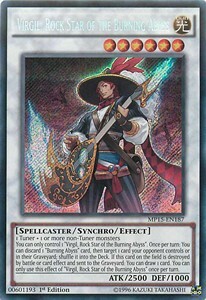 Virgil, Rock Star of the Burning Abyss Card Front