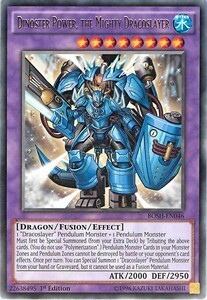 Dinoster Power, the Mighty Dracoslayer Card Front