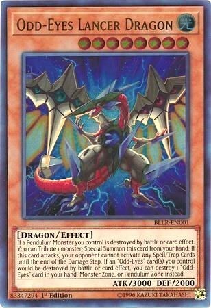 Odd-Eyes Lancer Dragon Card Front