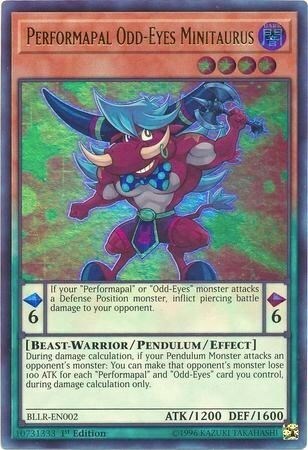 Performapal Odd-Eyes Minitaurus Card Front