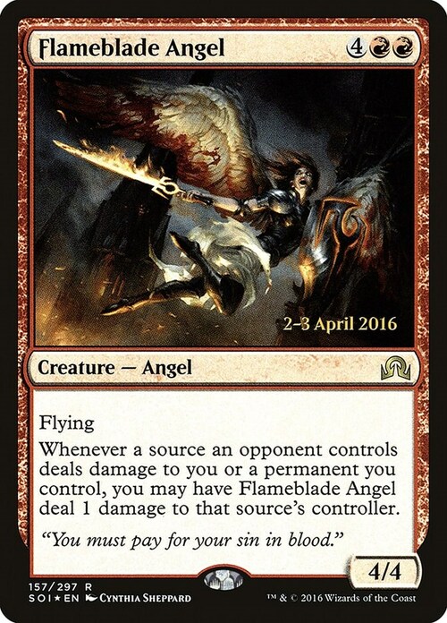 Flameblade Angel Card Front