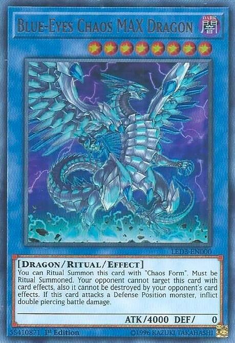 Blue-Eyes Chaos MAX Dragon Card Front