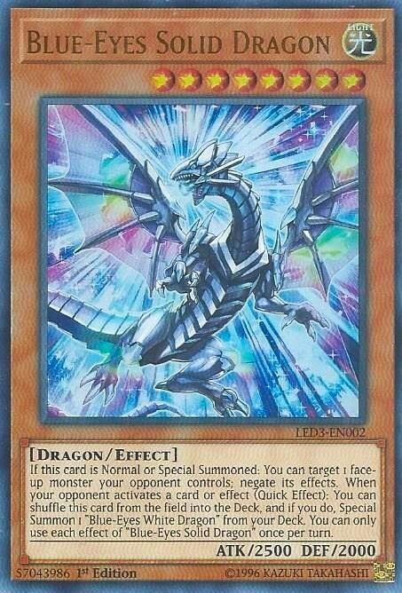 Blue-Eyes Solid Dragon Card Front