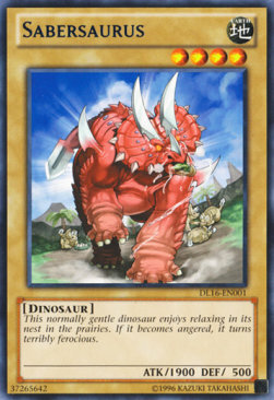 Sabersaurus Card Front