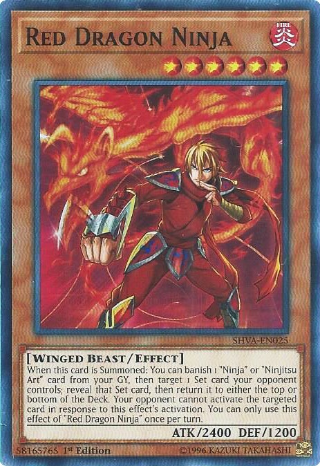 Red Dragon Ninja Card Front