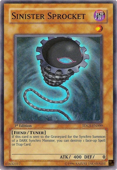 Sinister Sprocket Card Front