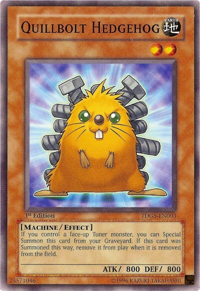 Quillbolt Hedgehog Card Front