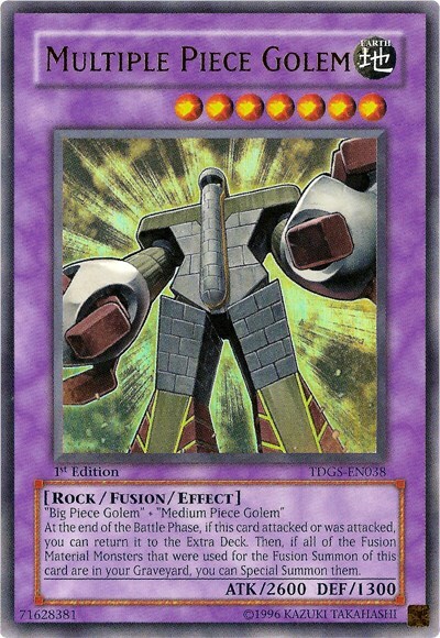 Multiple Piece Golem Card Front