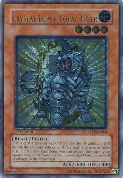 Crystal Beast Topaz Tiger Card Front