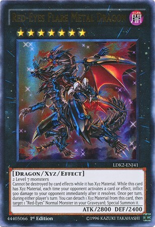 Red-Eyes Flare Metal Dragon Card Front