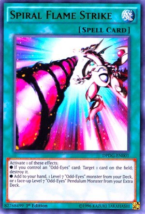 Spiral Flame Strike Card Front