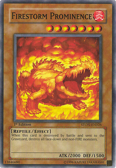 Firestorm Prominence Card Front