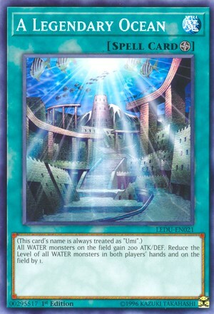 A Legendary Ocean Card Front