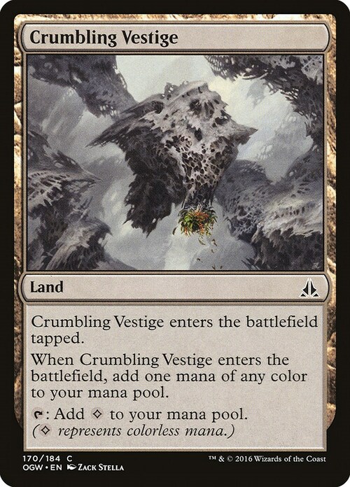 Crumbling Vestige Card Front