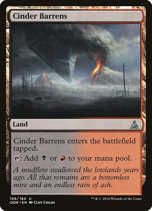 Cinder Barrens Card Front