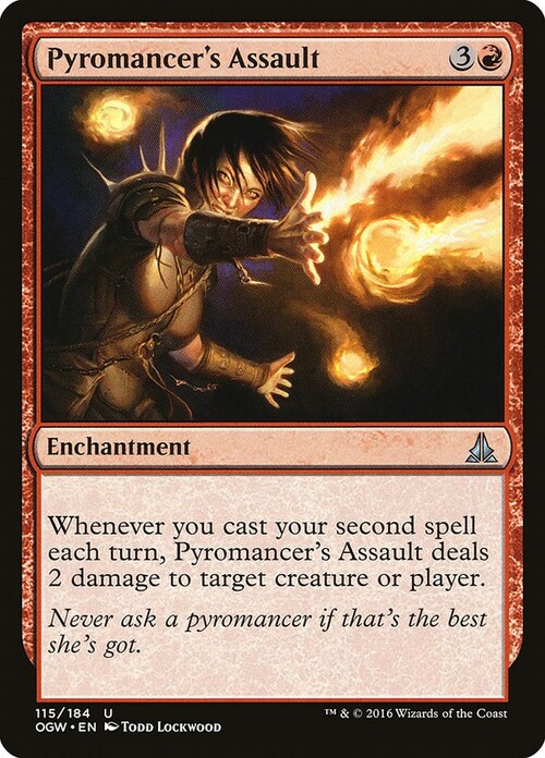 Pyromancer's Assault Card Front