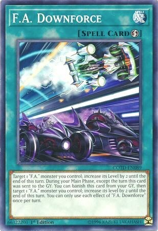 F.A. Downforce Card Front