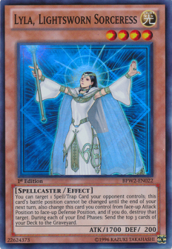 Lyla, Lightsworn Sorceress Card Front