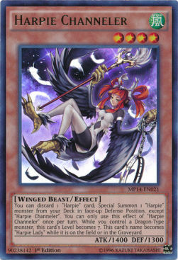 Harpie Channeler Card Front