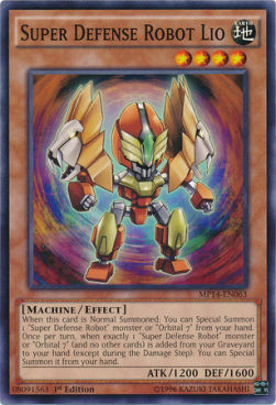 Super Defense Robot Lio Card Front