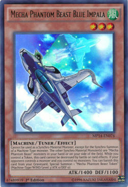 Mecha Phantom Beast Blue Impala Card Front