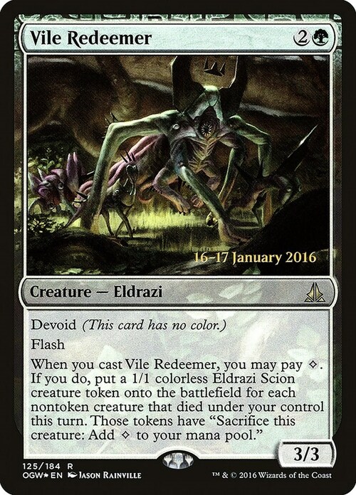 Vile Redeemer Card Front