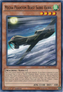 Mecha Phantom Beast Sabre Hawk Card Front